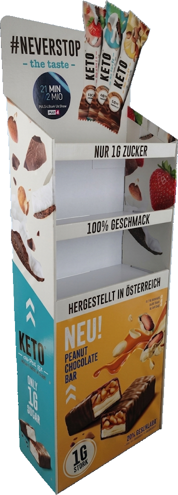Wellpappe-Display